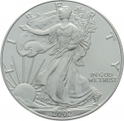 USA 1 Dollar 2002 Silver Eagle - 1 Unze Feinsilber